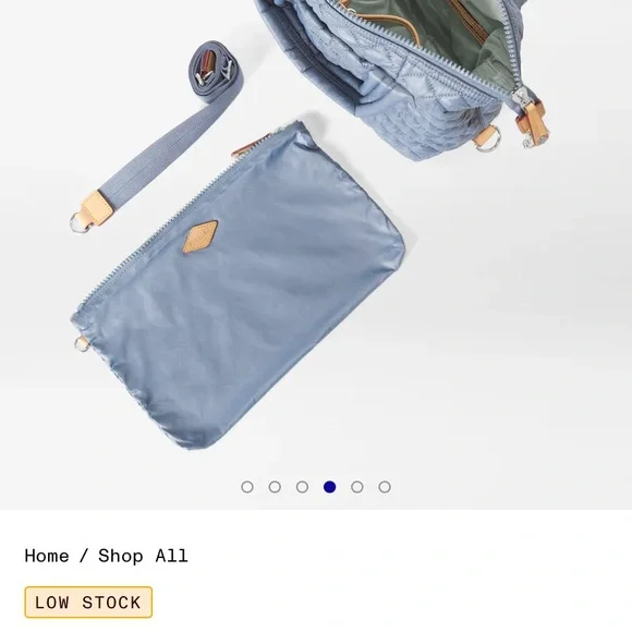 MZ Wallace Quilted Gray Tote - Picture 4 of 5